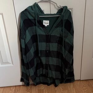 American Eagle Outfitters Forest Green Shirt